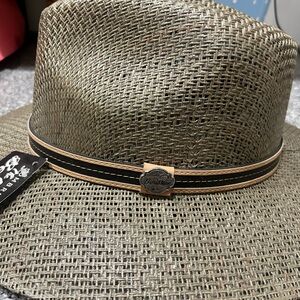 Beristain The Old straw fedora hat